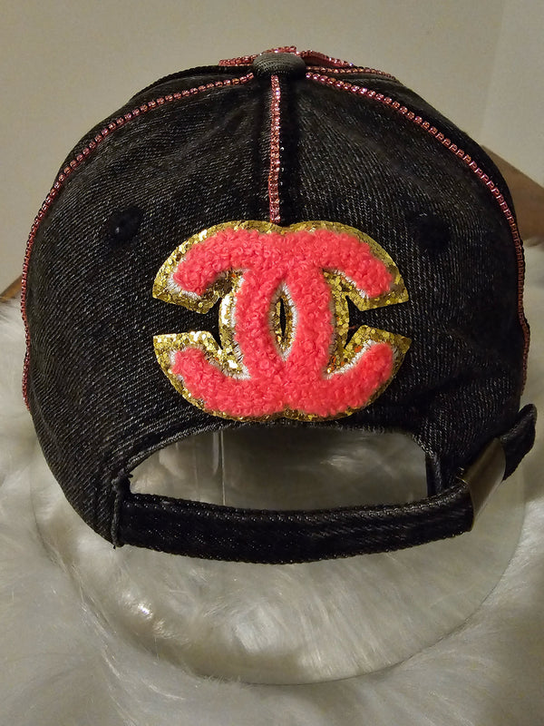 Custom black rip jean women basketball baseball hat/cap