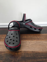 SOLD! Custom black & red crocs