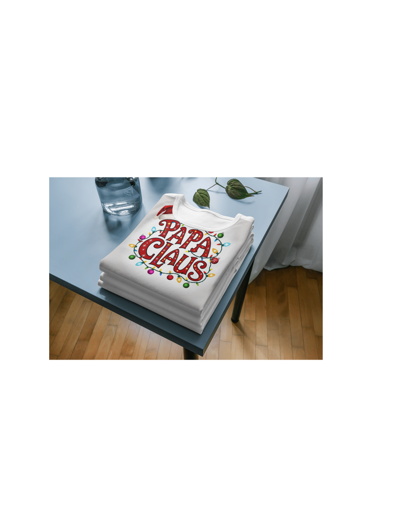 Custom Papa claus Christmas (sublimation) t-shirt for sale