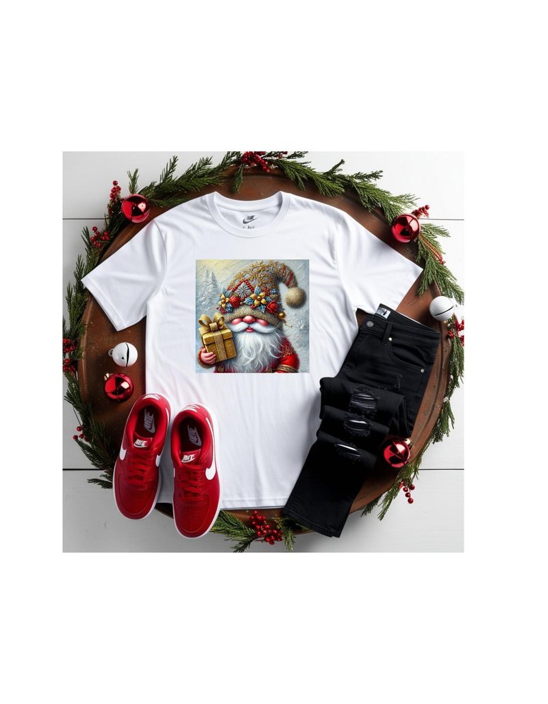 Custom red gnome Christmas t-shirt for sale